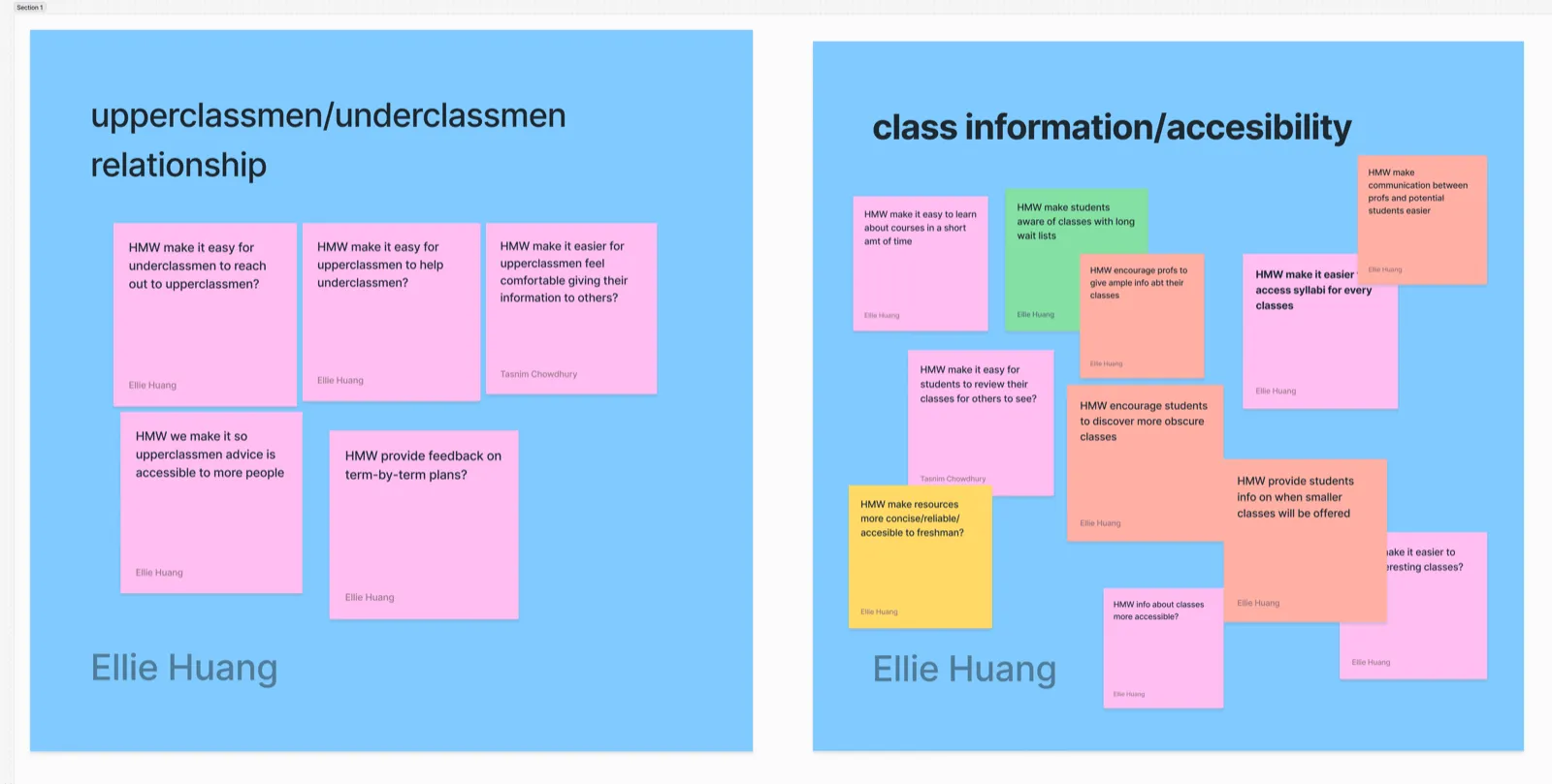 Pain points: the upperclassmen/underclassmen relationship, and class information and accessibility